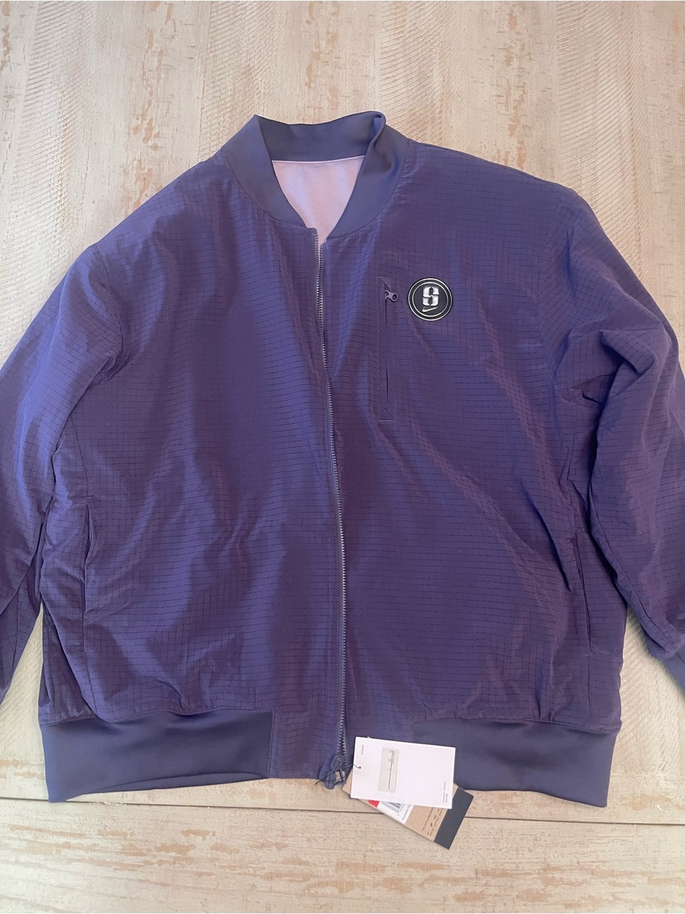 Nike Lavender Jacket with Pink Swoosh - Picture 2 of 8